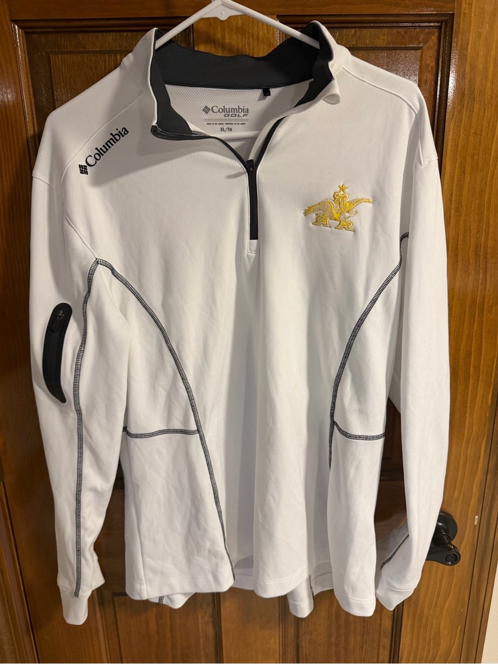 Women’s Columbia Golf Anheuser-Busch 1/4 quarter zip pullover XL